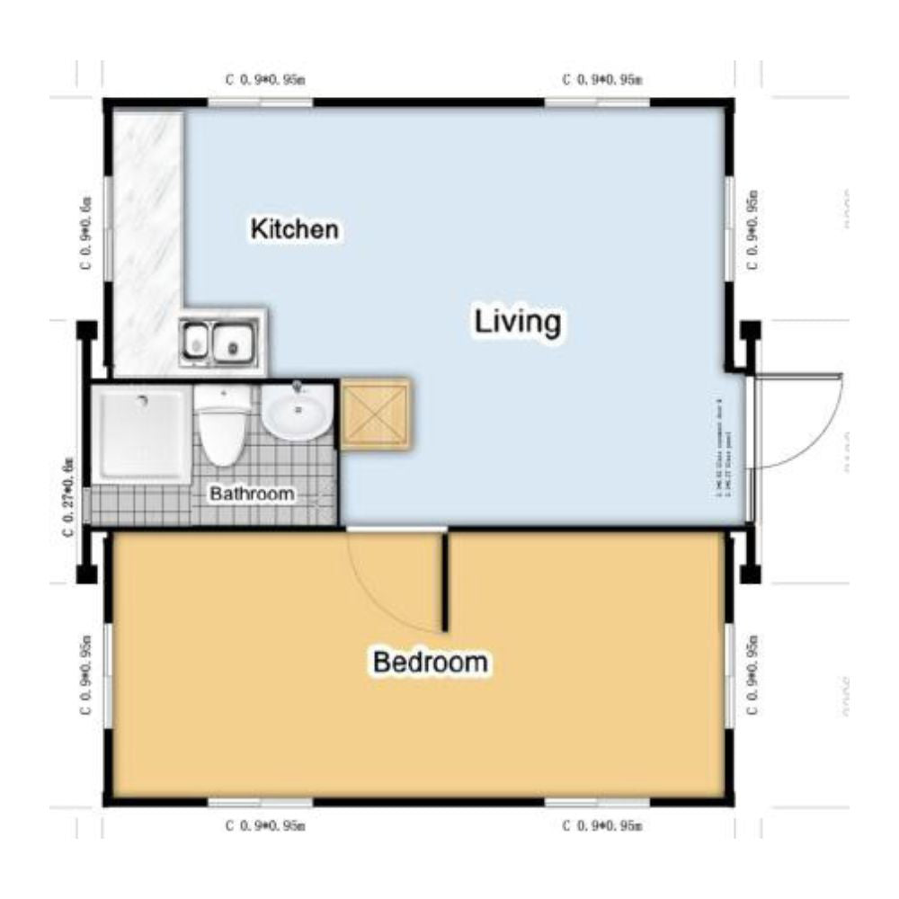 1 Bedroom premium 35SQM Home